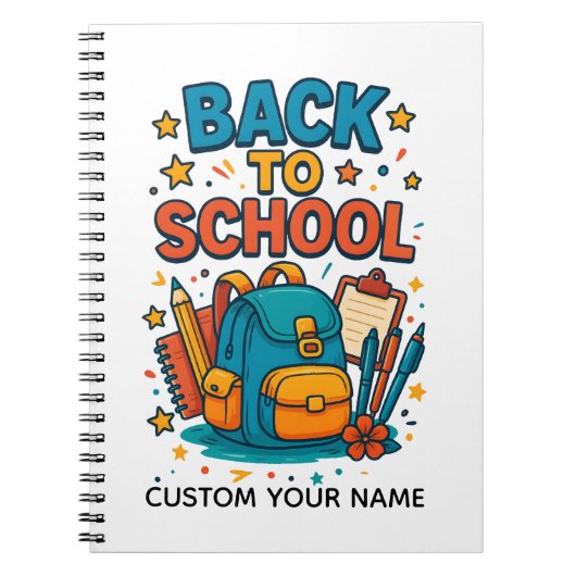 TERUG NAAR JE SCHOOL NOTITIEBOEK (Voorkant)