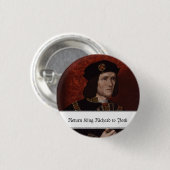 Terug naar King Richard III naar York Ronde Button 3,2 Cm (Voorkant /achterkant)