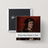 Terug naar King Richard III naar York Vierkante Button 5,1 Cm (Voorkant /achterkant)