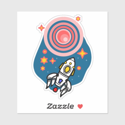 Terug naar Mars Sticker (Vel)
