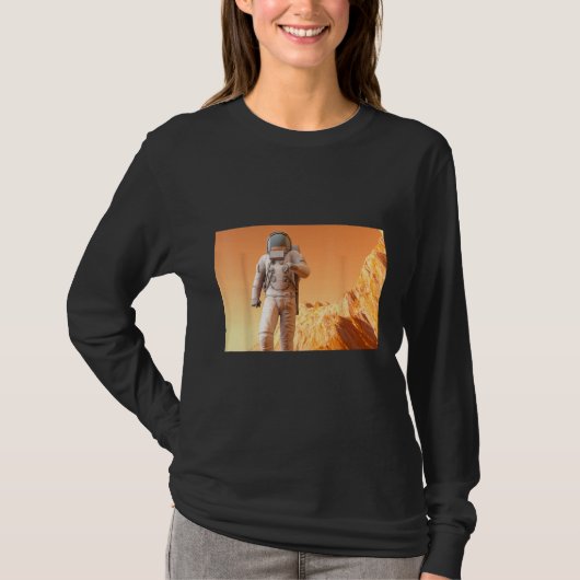 Terug naar Mars vanuit de Aarde T-shirt (Voorkant)