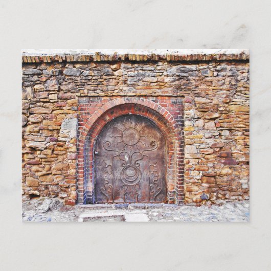 Terug naar middeleeuwse tijd briefkaart (Voorkant)