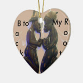 Terug naar mijn Roots keramisch Ornament van het H (Links)