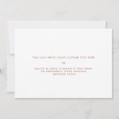 Terug naar mijn schoonmoeder op mijn trouwdagkaart (Achterkant)