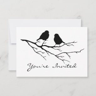 Terug naar Natuur Birds verjaardagsfeestje Uitnodi Kaart