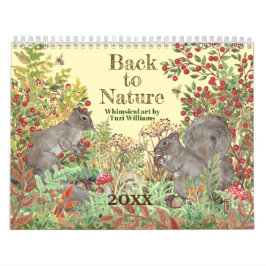 Terug naar Natuur Dierlijke illustraties Kalender
