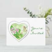 Terug naar Natuur, Hummingbird Verjaardag Uitnodig Kaart (Staand voorkant)