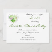 Terug naar Natuur, Hummingbird Verjaardag Uitnodig Kaart (Achterkant)