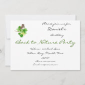 Terug naar Natuur, mus, vogel, wildernis Kaart (Achterkant)