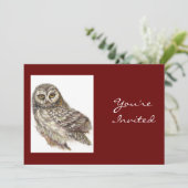 Terug naar Natuur, Owl, Vogel, Vogelpartij Kaart (Staand voorkant)