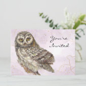 Terug naar Natuur, Owl, Vogel, Vogelpartij Kaart (Staand voorkant)