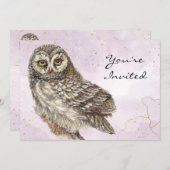 Terug naar Natuur, Owl, Vogel, Vogelpartij Kaart (Voorkant / Achterkant)