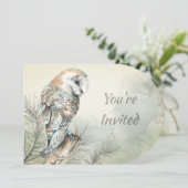Terug naar Natuur, Schuur Uil, Vogel, Verjaardagsf Kaart (Staand voorkant)