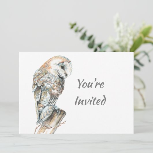 Terug naar Natuur, Schuur Uil, Vogel, Verjaardagsf Kaart (Staand voorkant)