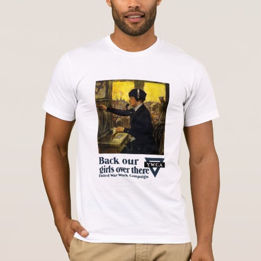 Terug naar onze meisjes daar — YWCA T-shirt (Voorkant)