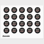 Terug naar Plastic Ronde Sticker (Vel)