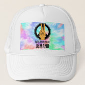Terug naar populaire vraag | Vredesteken Stropdas- Trucker Pet (Voorkant)