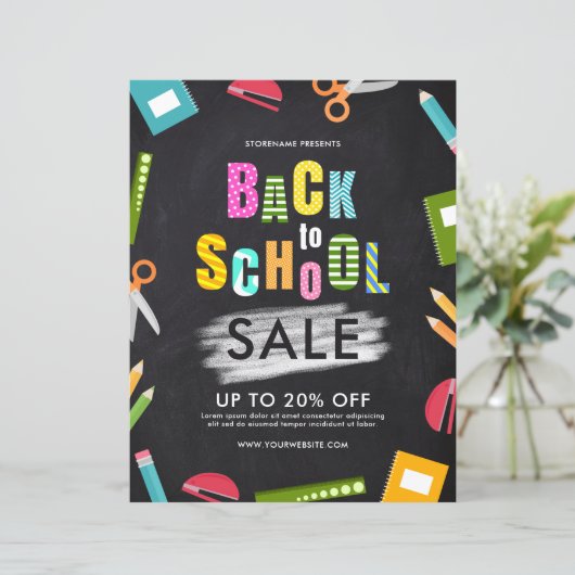 Terug naar reclamebrochure voor schoolbevoorrading (Staand voorkant)