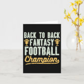 Terug naar Rug Fantasy Football Champion Gridiron  Kaart (Gele Bloem)