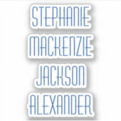 Terug naar Scholen Meervoudige Naam Stickers (Voorkant)