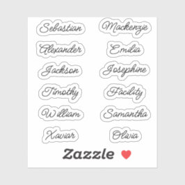 Terug naar Scholen Meervoudige Naam Stickers