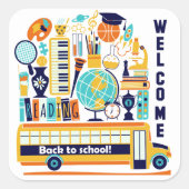 Terug naar Scholen stickers (Voorkant)