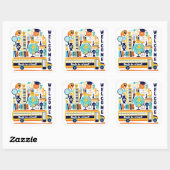 Terug naar Scholen stickers (Vel)