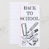 Terug naar school (Voorkant / Achterkant)