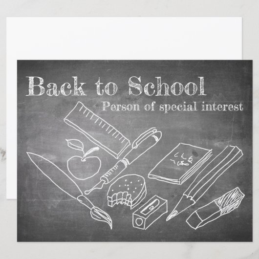 Terug naar school (Voorkant / Achterkant)