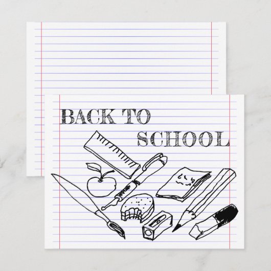 Terug naar School (Voorkant / Achterkant)