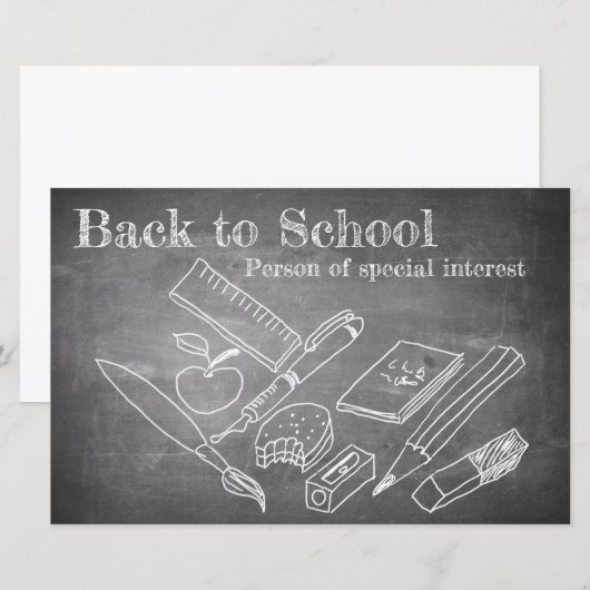 Terug naar school (Voorkant / Achterkant)
