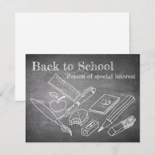 Terug naar school (Voorkant / Achterkant)