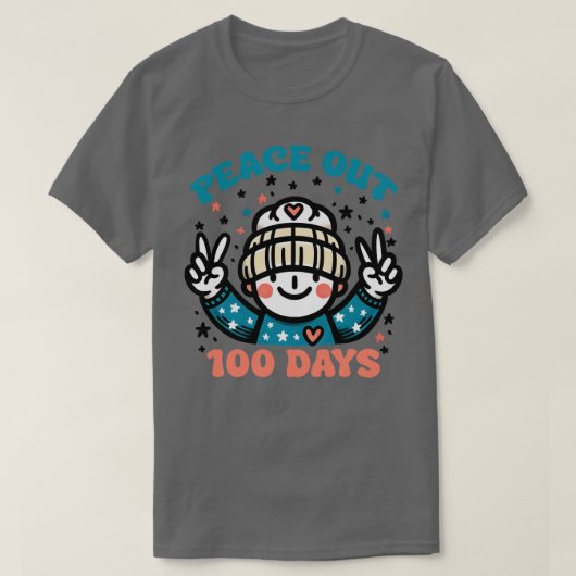 Terug naar school 100 schooldag (363) t-shirt (Design voorkant)
