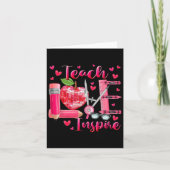 Terug naar school 100ste dag van school leraar Lmn Kaart (Voorkant)