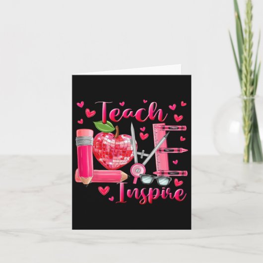 Terug naar school 100ste dag van school leraar Lmn Kaart (Voorkant)