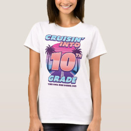 Terug naar school 10e klas meisje t-shirt