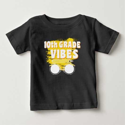 Terug naar school 10e klas Vibes Shirt Eerste Dag (Voorkant)
