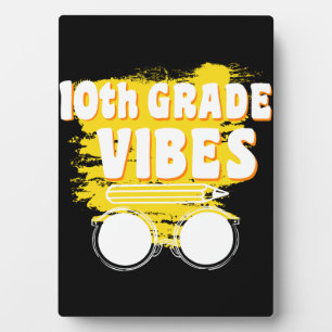 Terug naar school 10e klas vibes shirt eerste dag fotoplaat