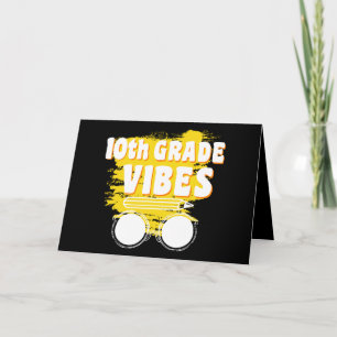 Terug naar school 10e klas Vibes Shirt Eerste dag Kaart
