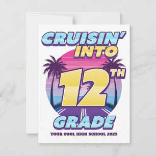 Terug naar school 12e klas notitiekaartje