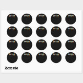 Terug naar school 15 ronde sticker (Vel)
