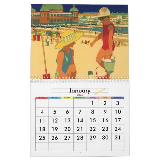 Terug naar School 18-maands kalender, Begin august Kalender (Jan 2026)