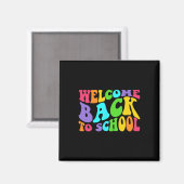 Terug naar school 1e dag van de school studenten l magneet (Voorkant / Achterkant)