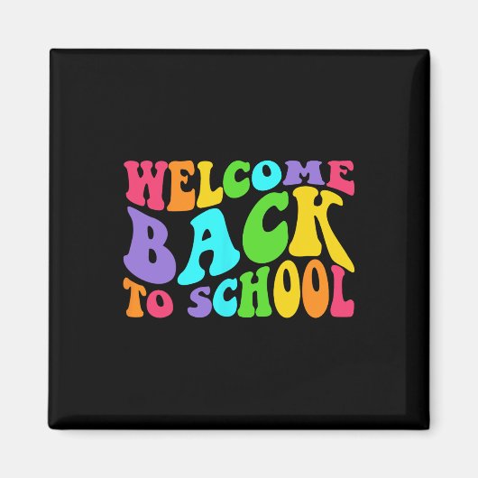 Terug naar school 1e dag van de school studenten l magneet (Voorkant)
