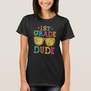 Terug naar school 1e graad Gast 1e dag leraar K T-shirt