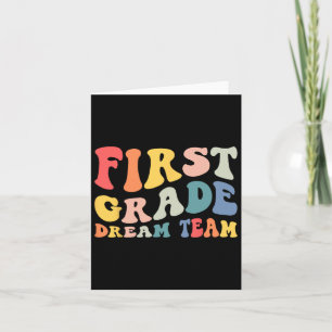 Terug naar school 1e klas Dream Team Groovy Teache Kaart