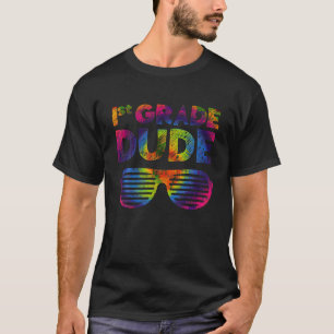 Terug naar school 1e klas Dude Tie Dye Zonnebril B T-shirt