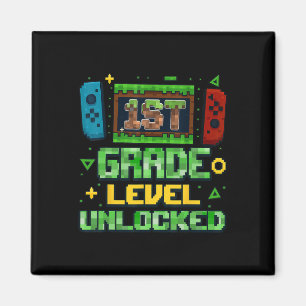 Terug naar school 1e klas jongens Gamer eerste dag Magneet