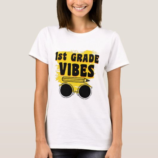 Terug naar school 1e klas Vibes Shirt Eerste dag (Voorkant)