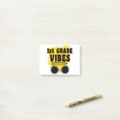 Terug naar school 1e klas Vibes Shirt Eerste dag Post-it® Notes (Op bureau)